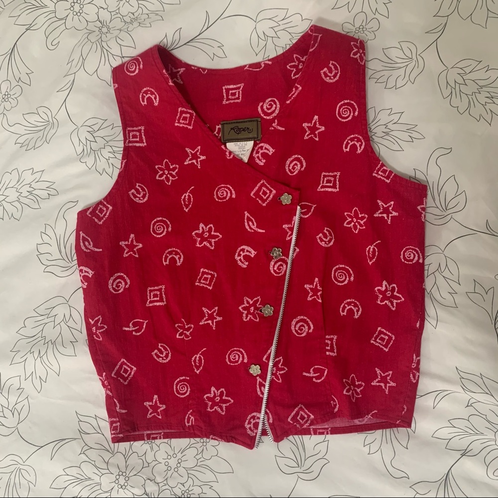 Retro 80s pattern top